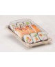 Envase Rectangular Sushi de Fibra de Trigo con Tapa