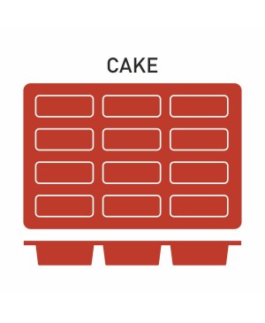 Molde Silicona 12 Figuras CAKE